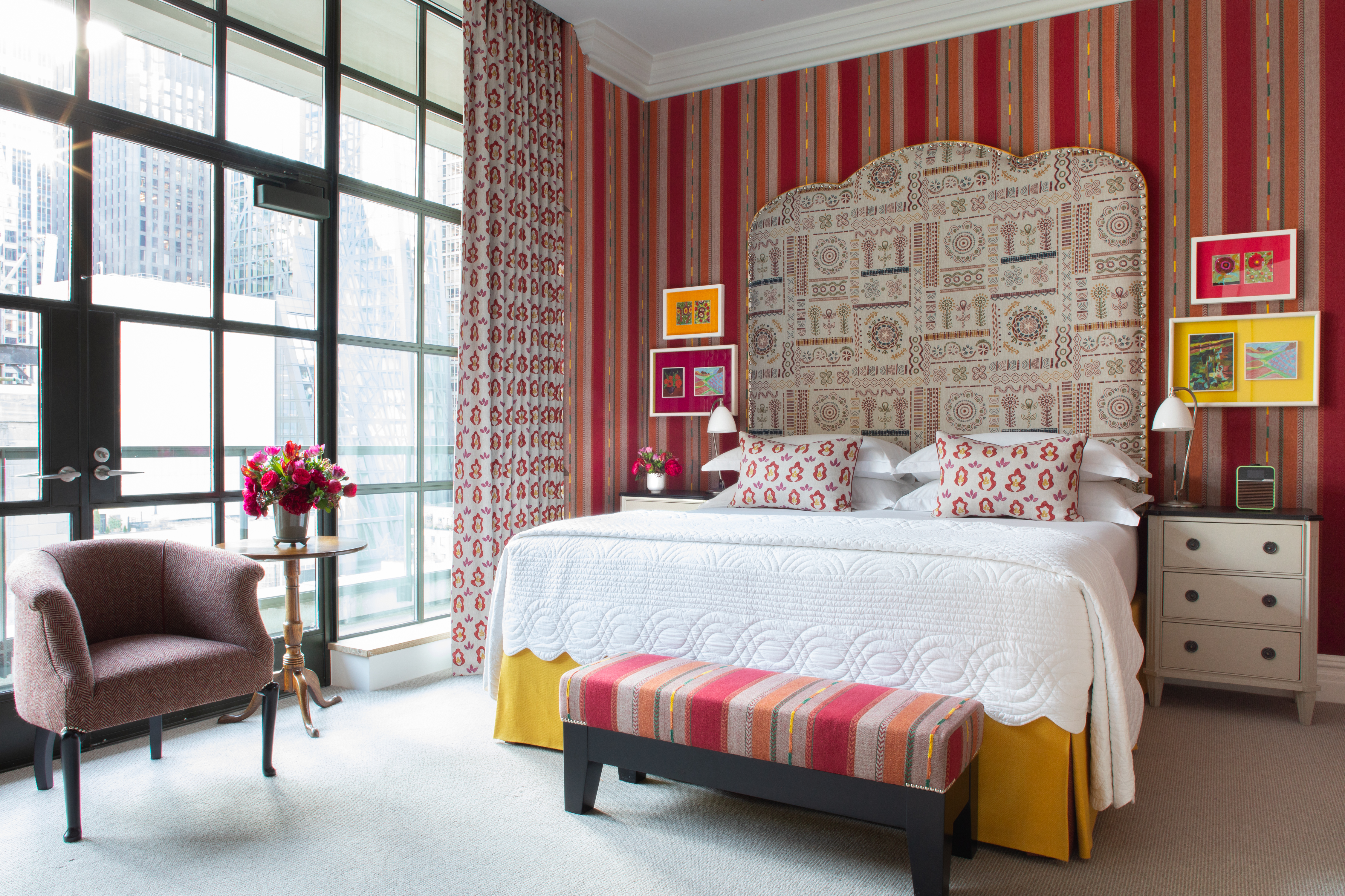 Bedroom shot of the second bedroom of the Whitby Penthouse at The Whitby Hotel
