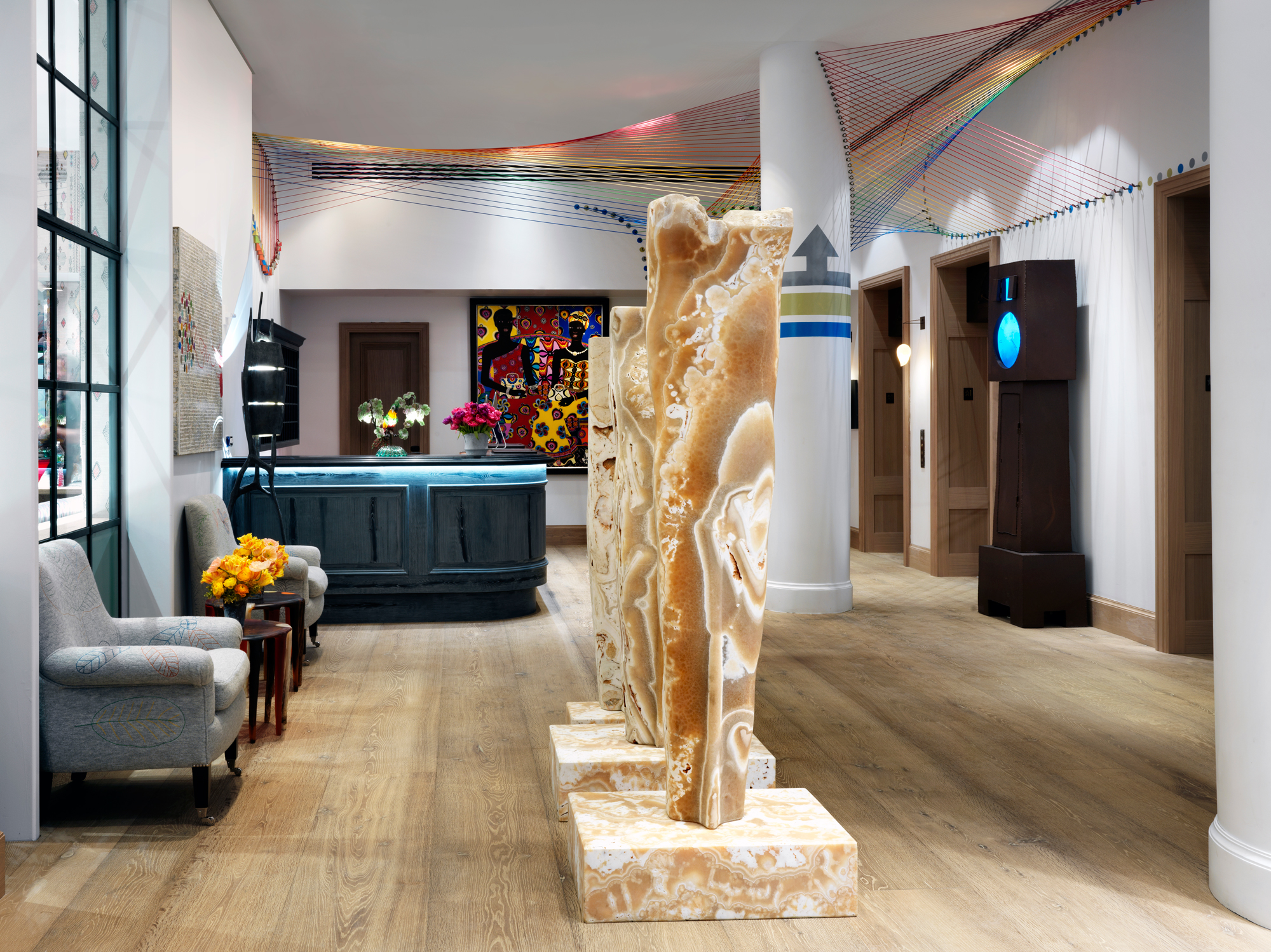 Wide shot of the Lobby at The Whitby Hotel