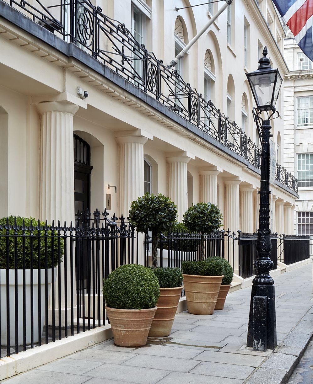 Close up side facing exterior shot of Haymarket Hotel