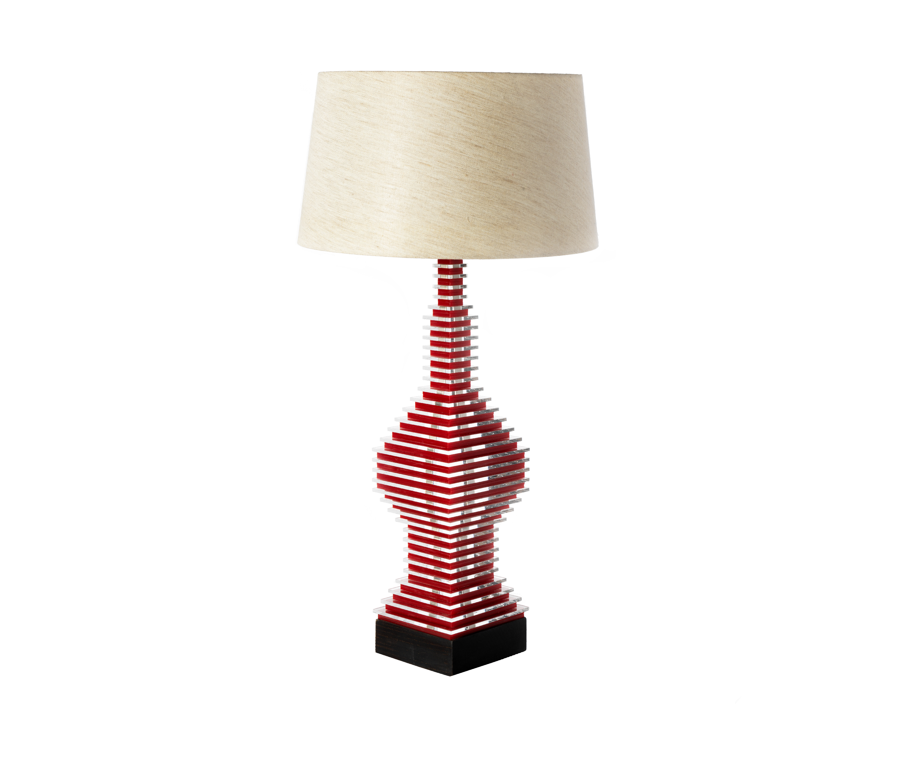 red rocket lamp