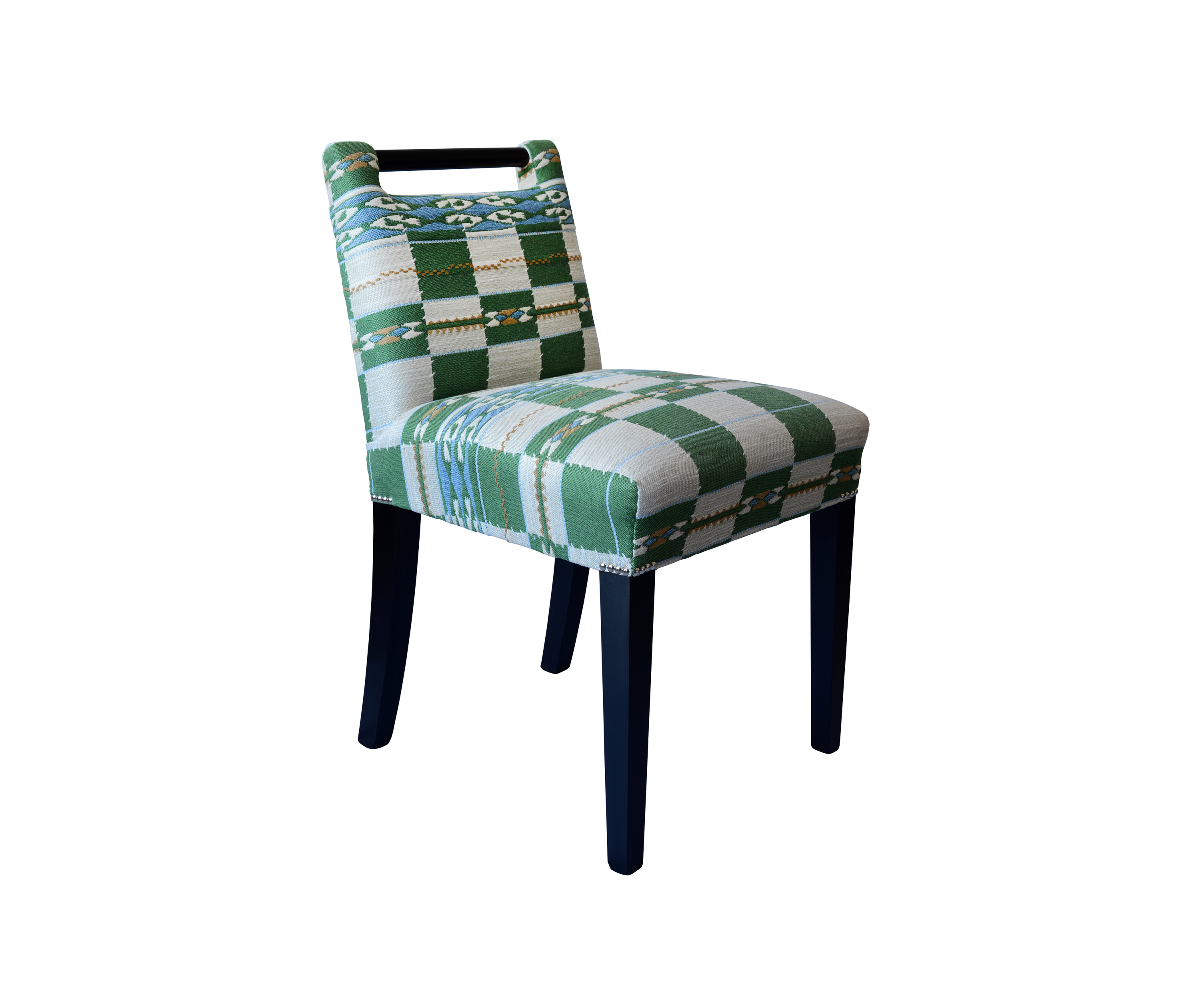 Green store check chair