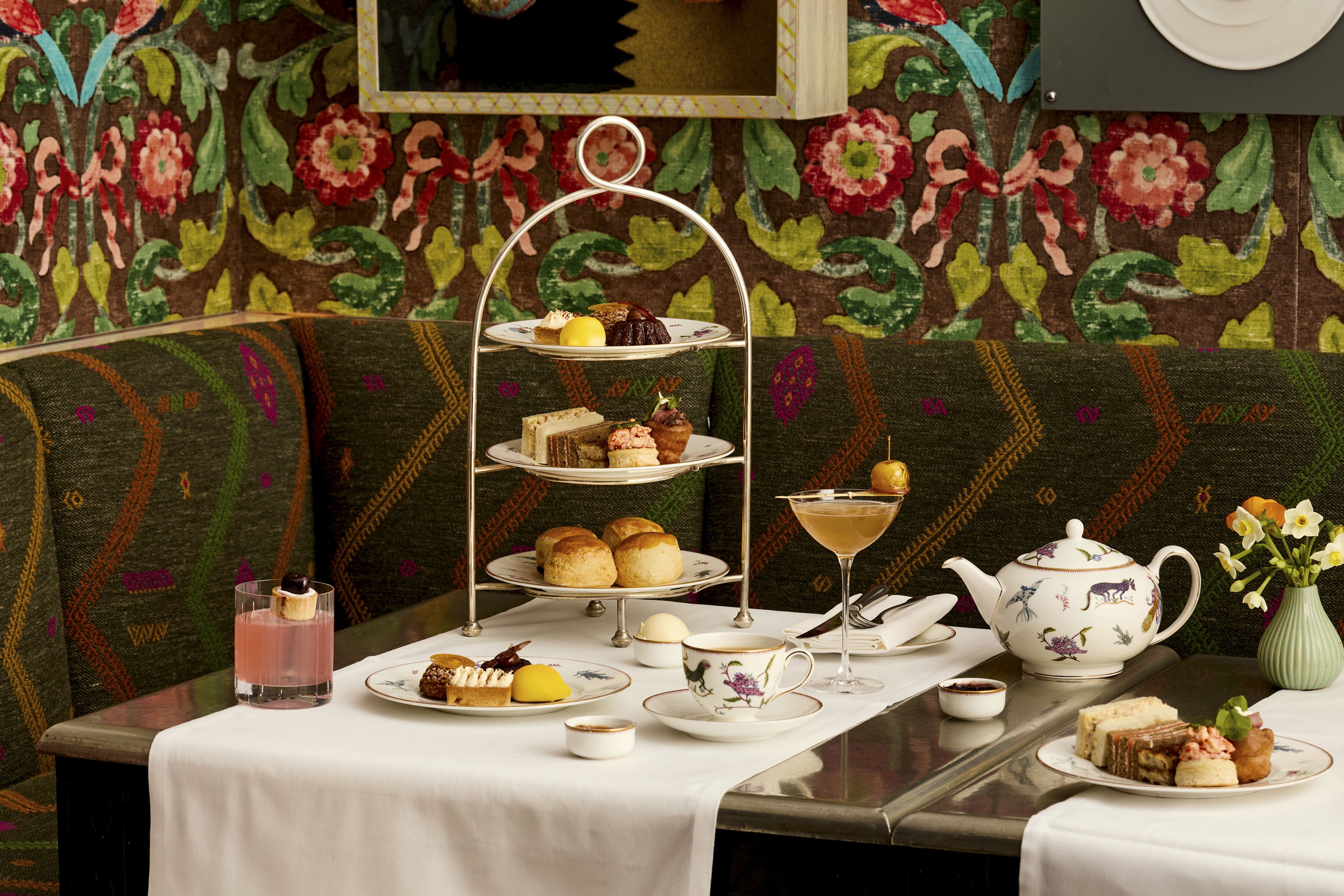 Wide shot of Nine Regions Afternoon Tea at Refuel