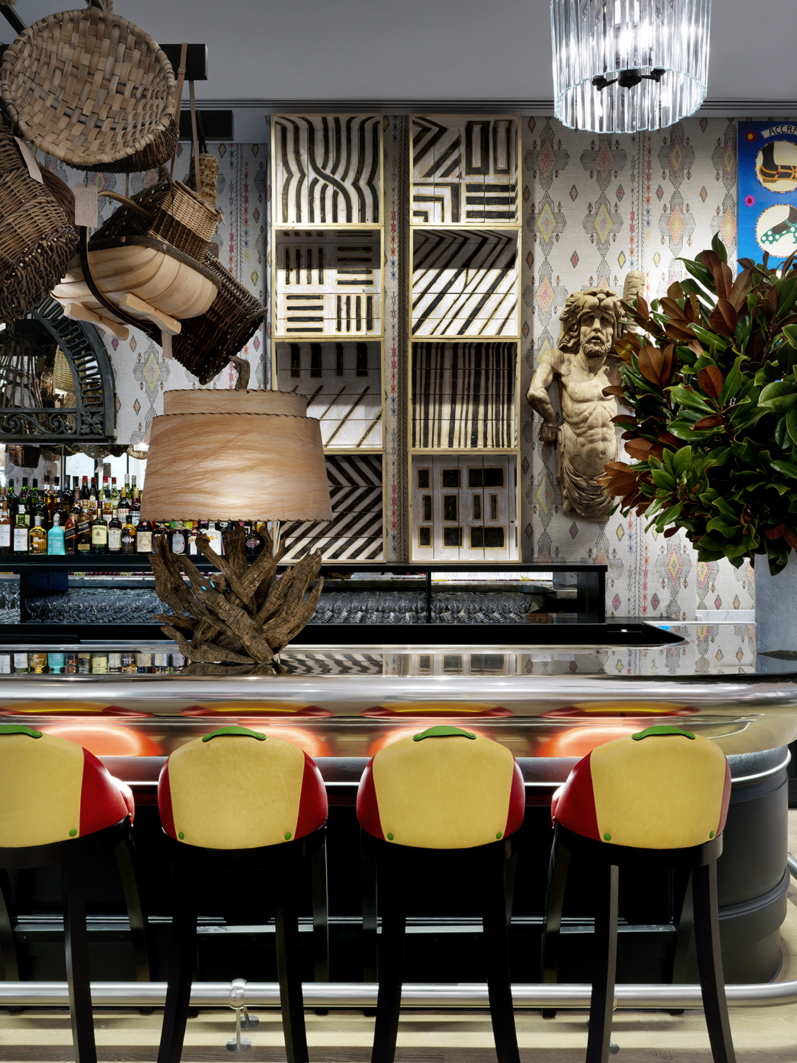 Close shot of bar stools of the Bar at The Whitby Hotel