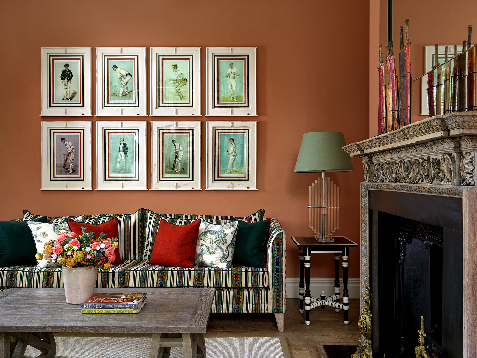 Close shot of the lounge area of the Drawing Room at Dorset Square Hotel