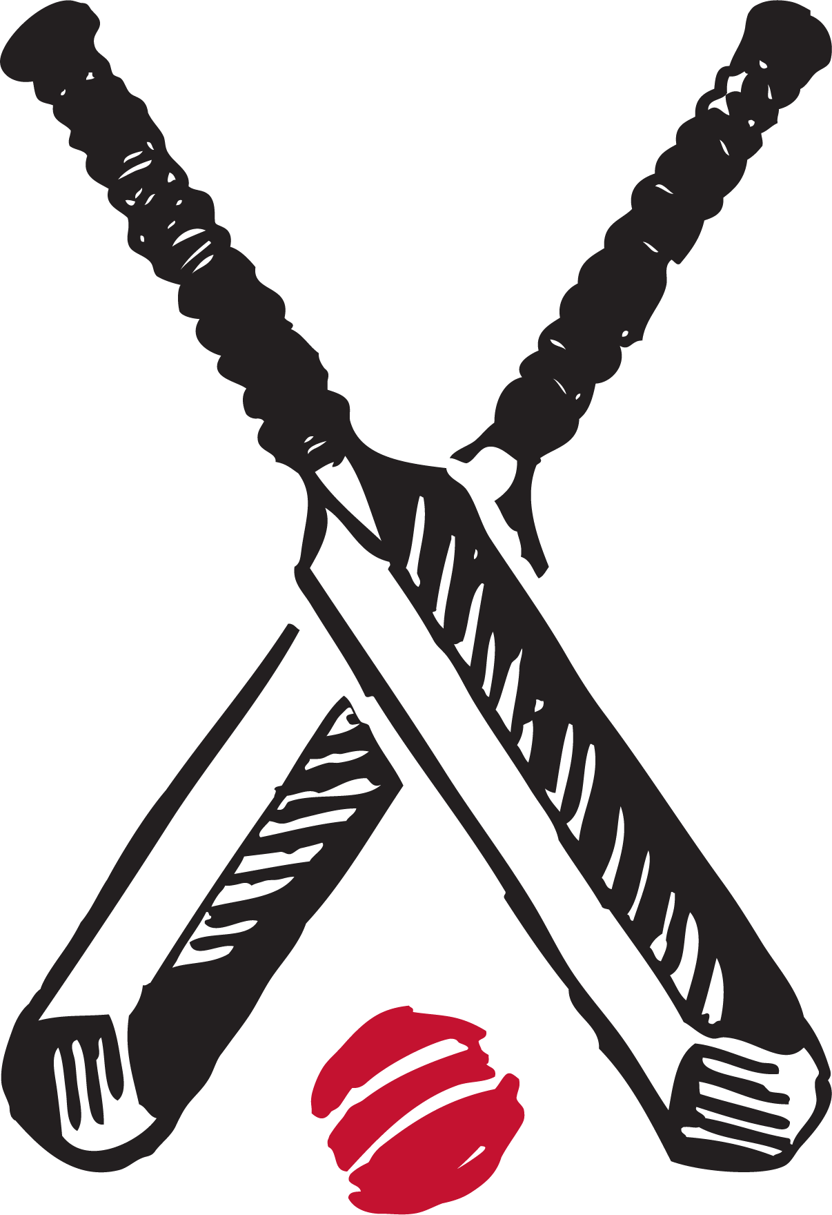 Dorset Square Hotel icon. An animated poster of two black cricket cross together and a red ball.