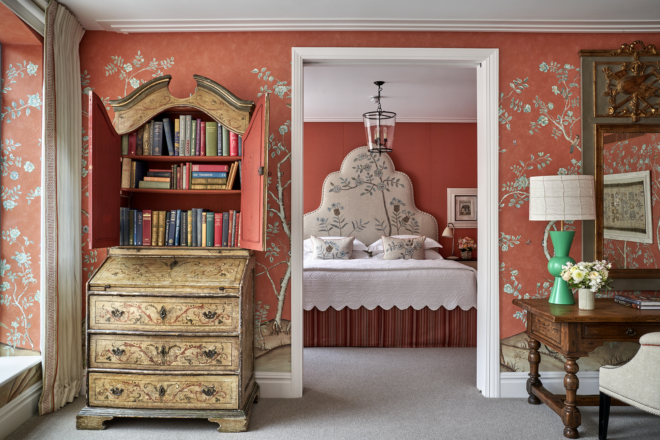 Bedroom from the living room shot of room 217, the One Bedroom Richmond Suite at The Soho Hotel