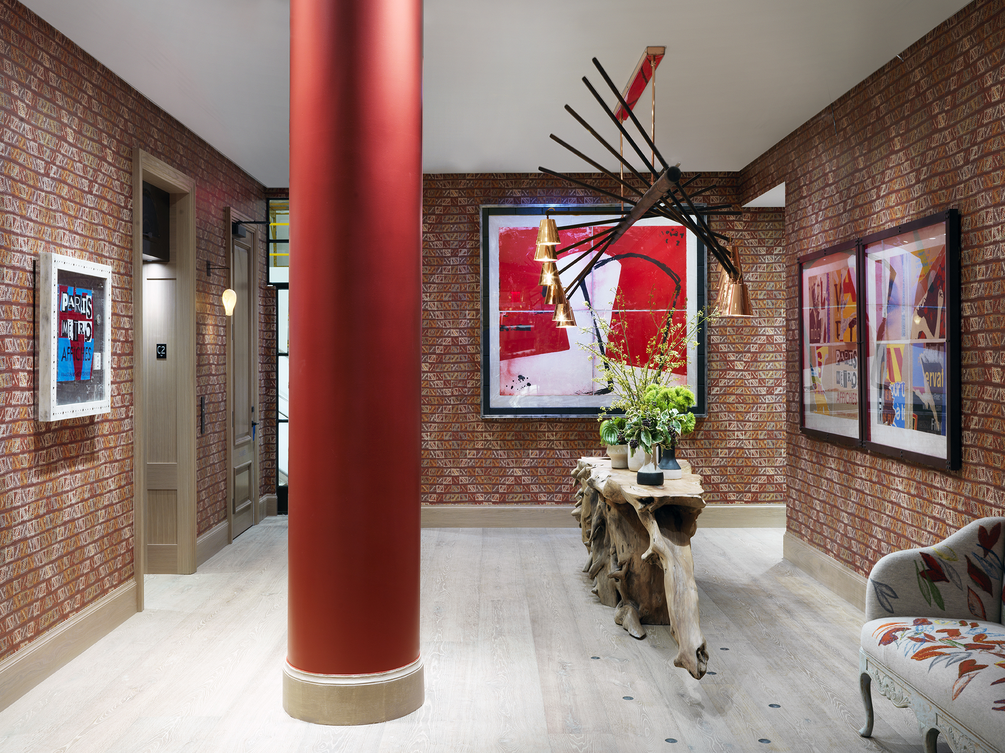 Corridor in the private events room area at the Whitby Hotel