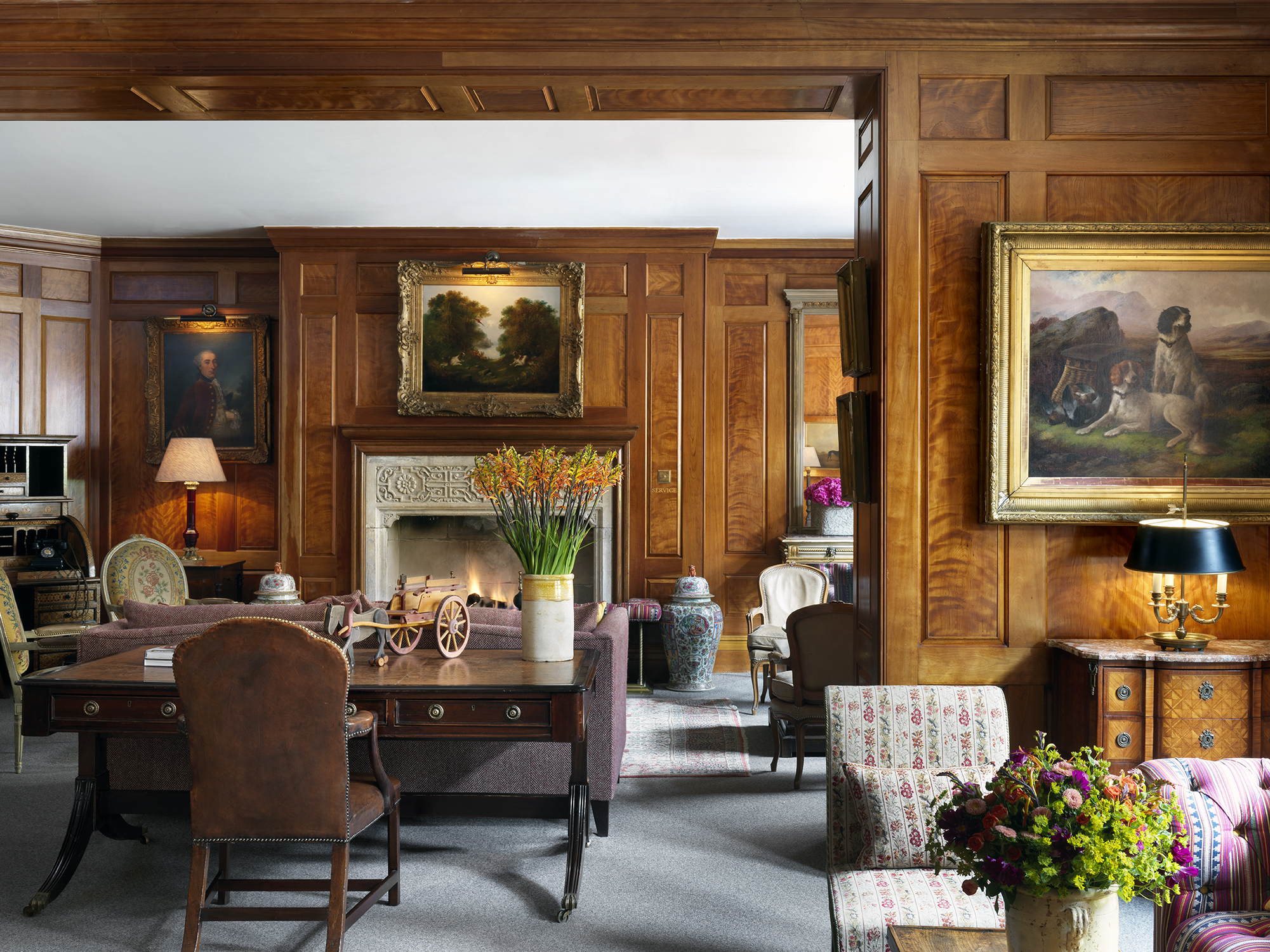 Side shot of the Drawing Room at Covent Garden Hotel