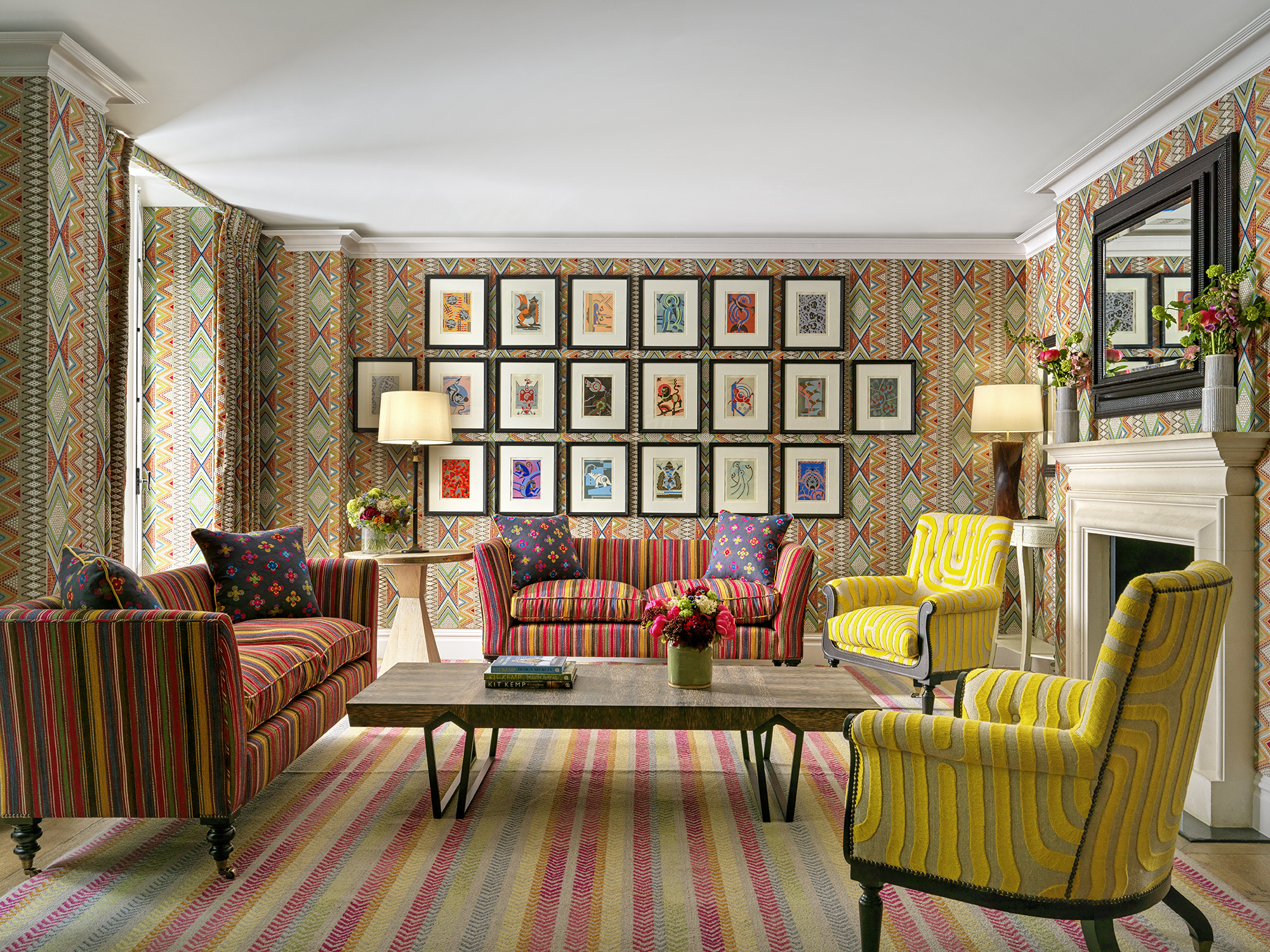 Lounge area in the Lyric private events room at Covent Garden Hotel