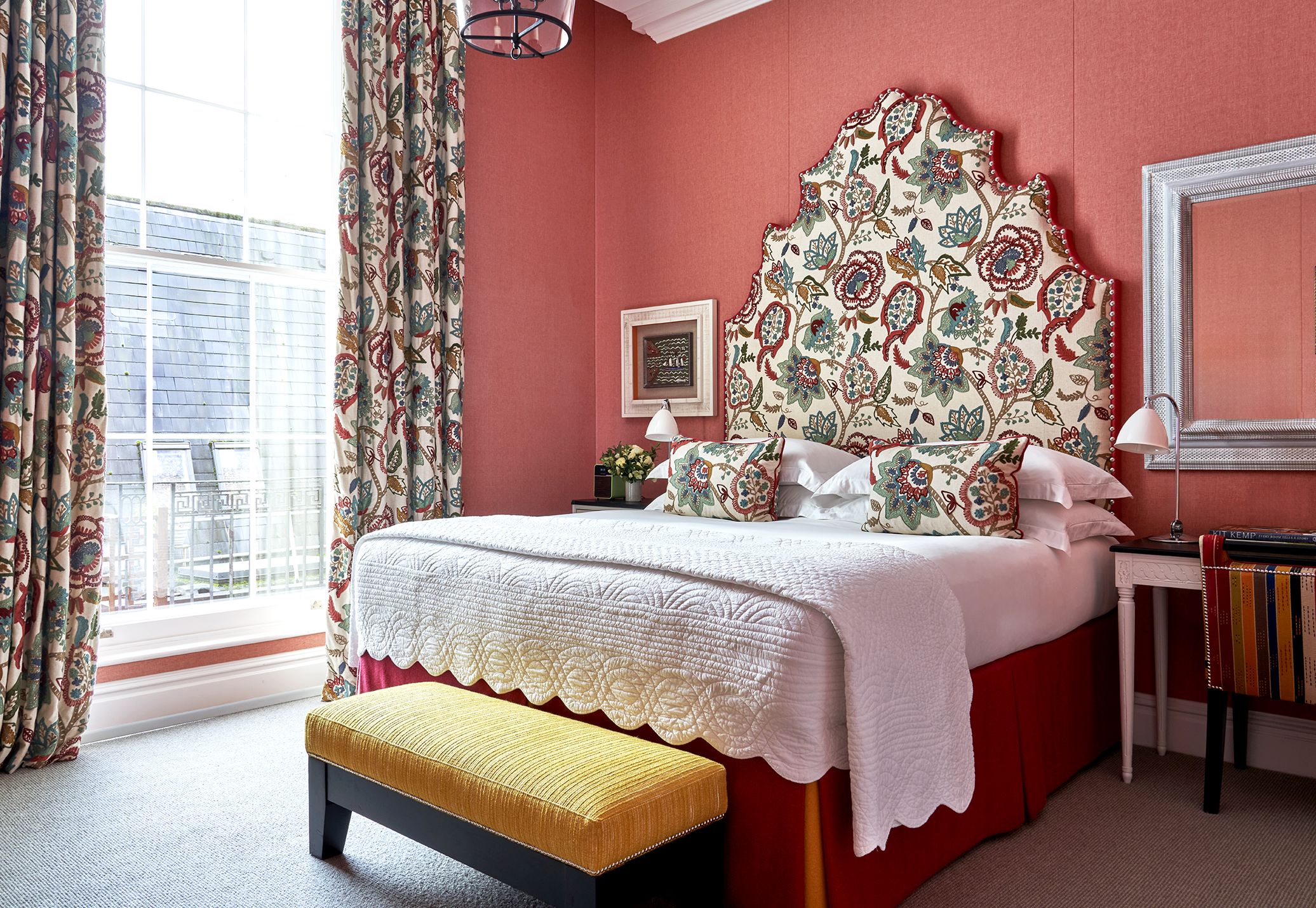 Bedroom shot of room 101, a Deluxe King Room at Dorset Square Hotel