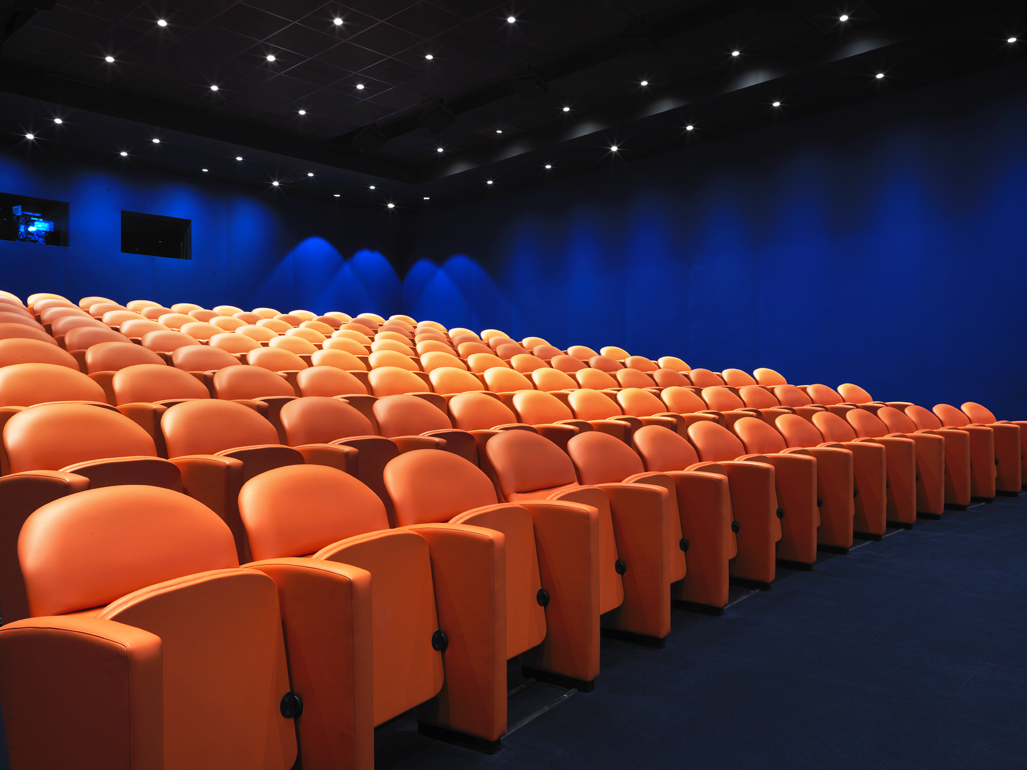 Front shot of the screening private events room at the Whitby Hotel