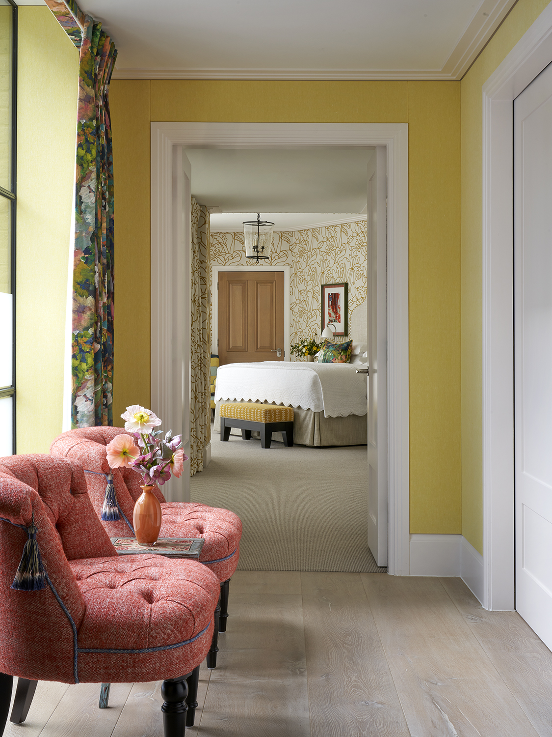 Corridor shot of Residence 10, a Deluxe Two Bedroom Residence at Ham Yard Hotel