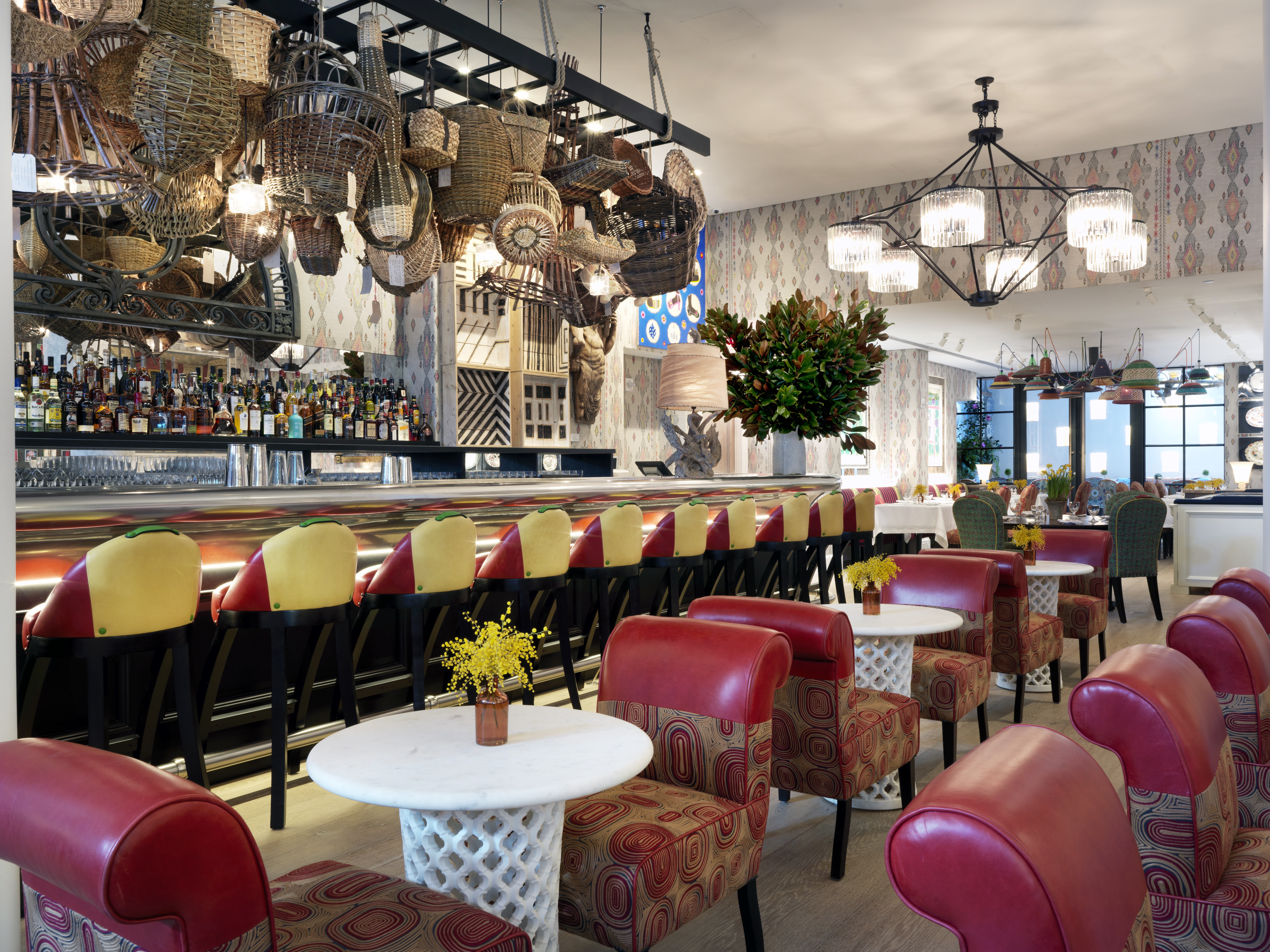 Diagonal shot of the Bar at The Whitby Hotel