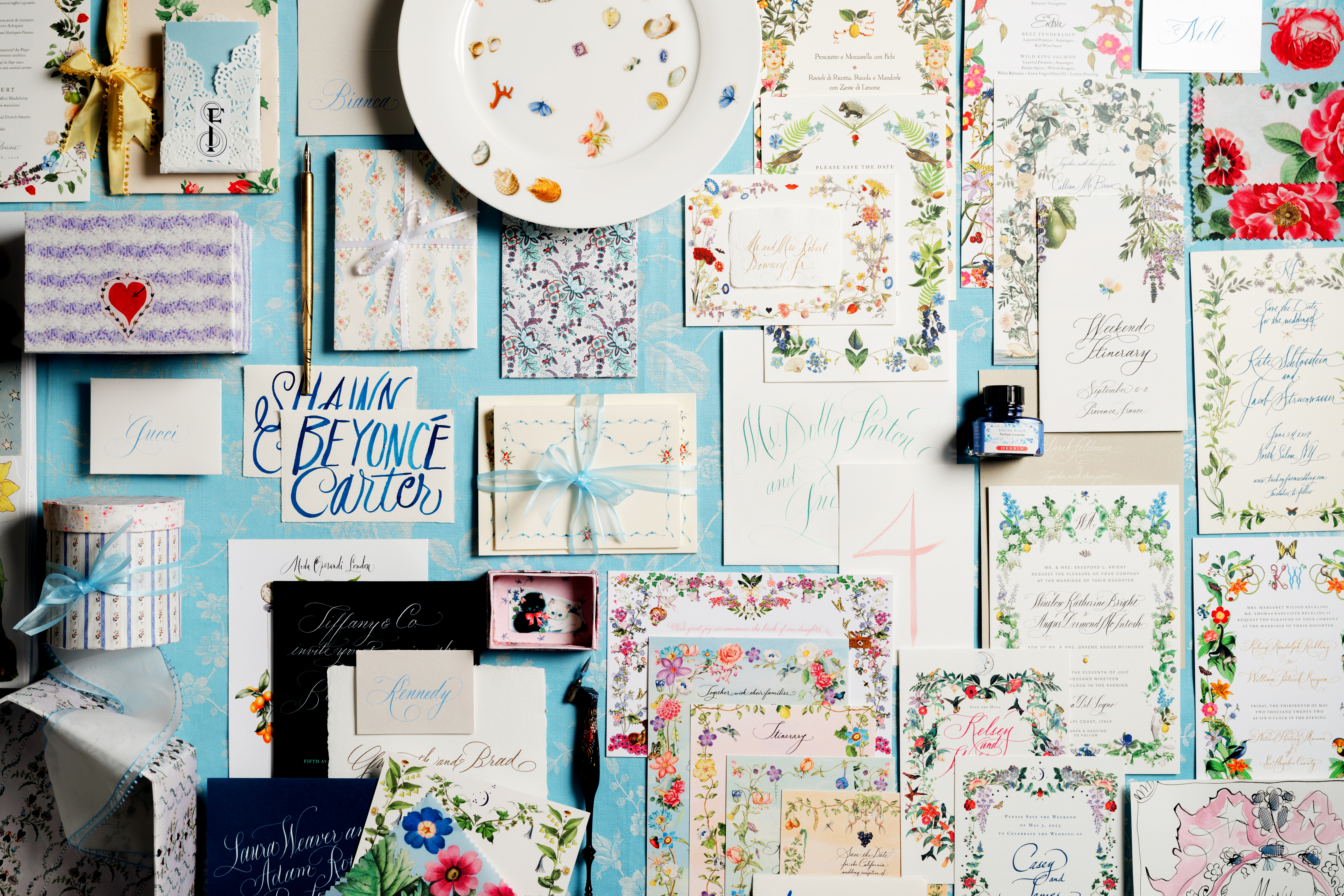 A wide collection of calligraphy and illustration work by Stephanie Fishwick