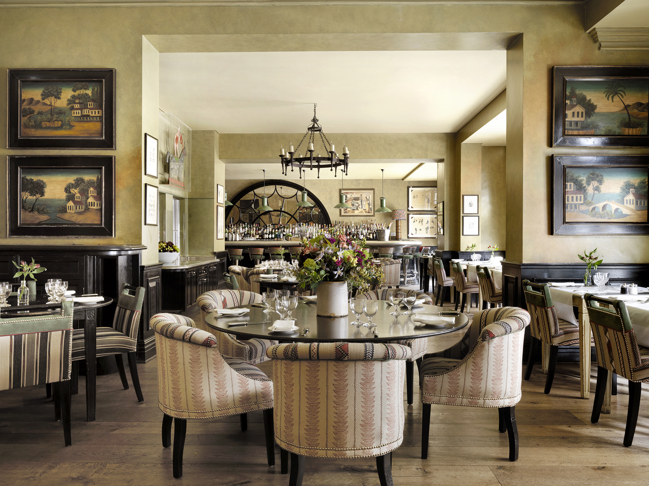 Wide shot of Brasserie Max at Covent Garden Hotel